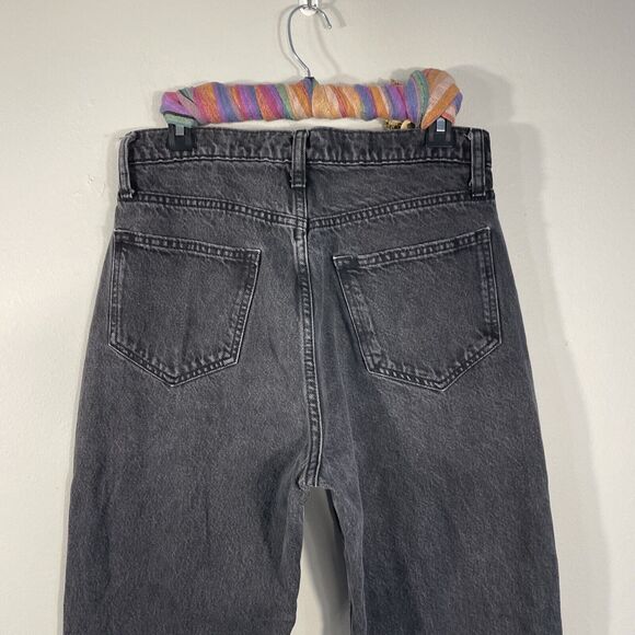 Arizona Jean Co. Womens Size 7 Highest Rise Mom Jeans Faded Black Denim Pockets - Picture 4 of 12